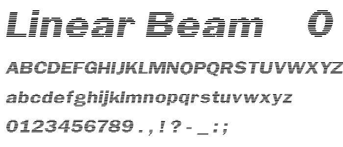 Linear Beam    0.5 font